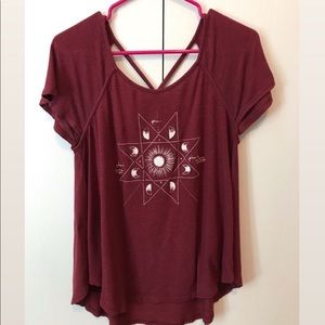 Burgundy Moon shirt from American Eagle